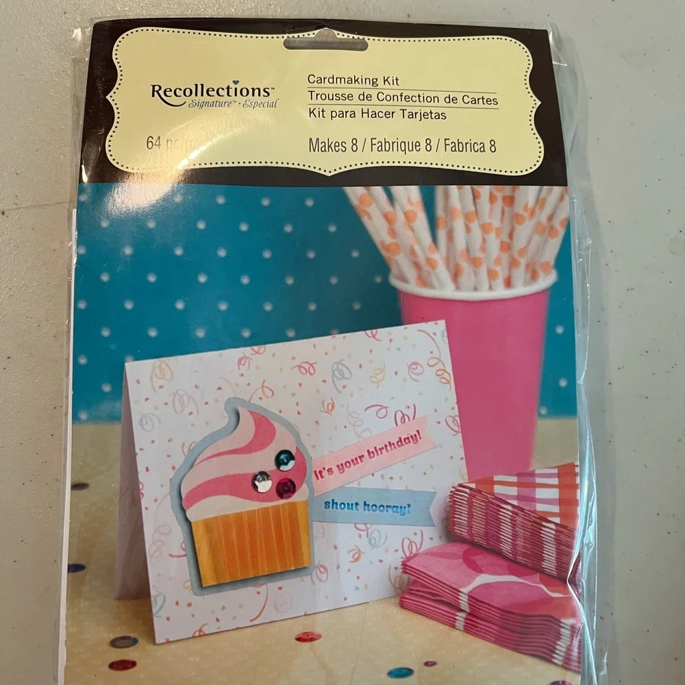 Recollections Pink and Orange Party  card making kits